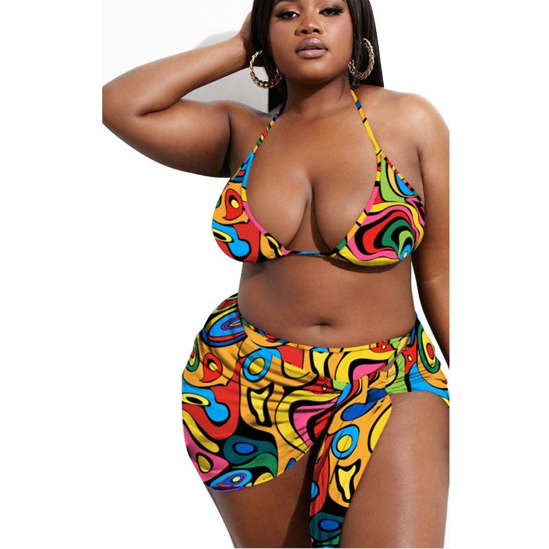 S23- Muti colour plus size swimwear