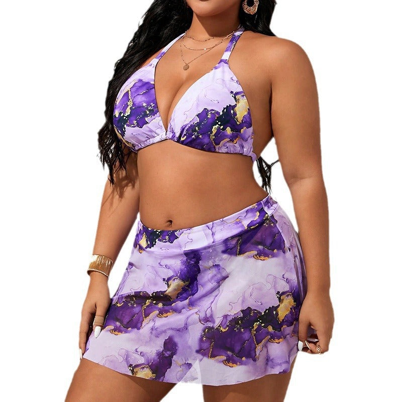 S13 -3 piece plus size swimwear