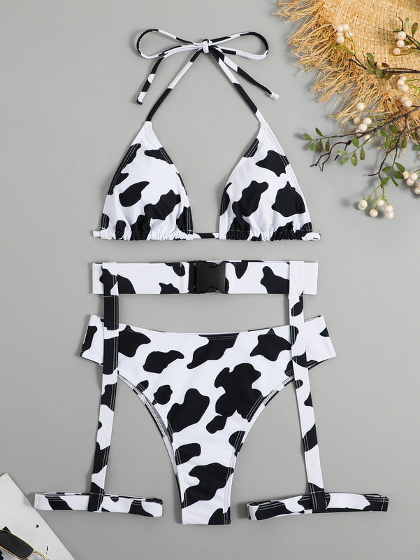 S19 -Cow print sexy swimwear